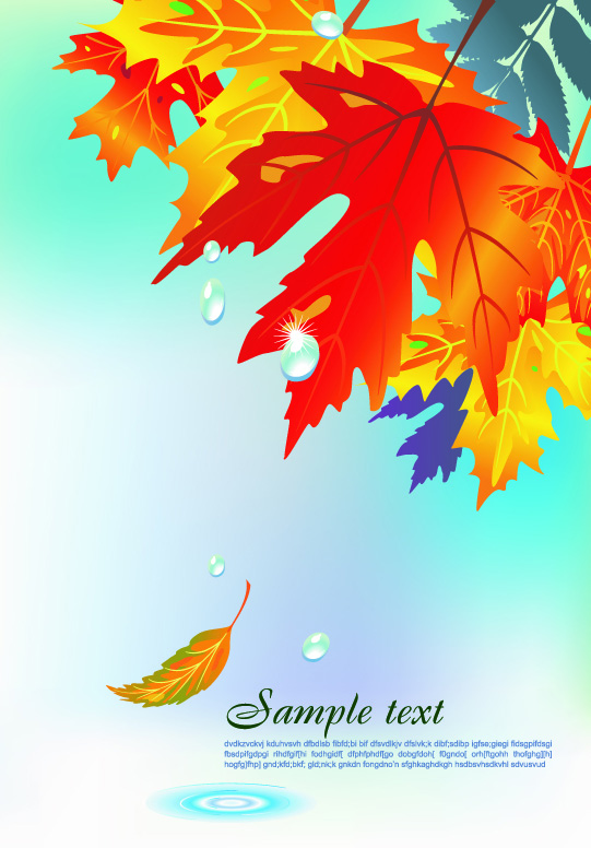 free vector Autumn vector background